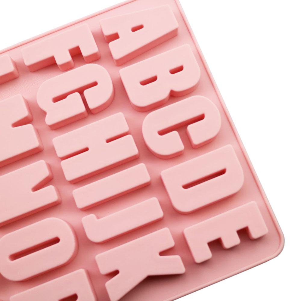 26 English Alphabet Silicone Mold A-Z Large Letters Chocolate Candy Cake Birthday Party Cake Decoration Baking Tools