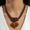 Accessories, knotted leaves, starfish scallops, exaggerated necklaces, simple drawstring pendant necklaces