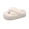 6Cm Thick-bottomed Crossed Fluffy Slippers Women's 2025 Autumn and Winter New Korean Version Fashionable Versatile Warm Plush Cotton Mop