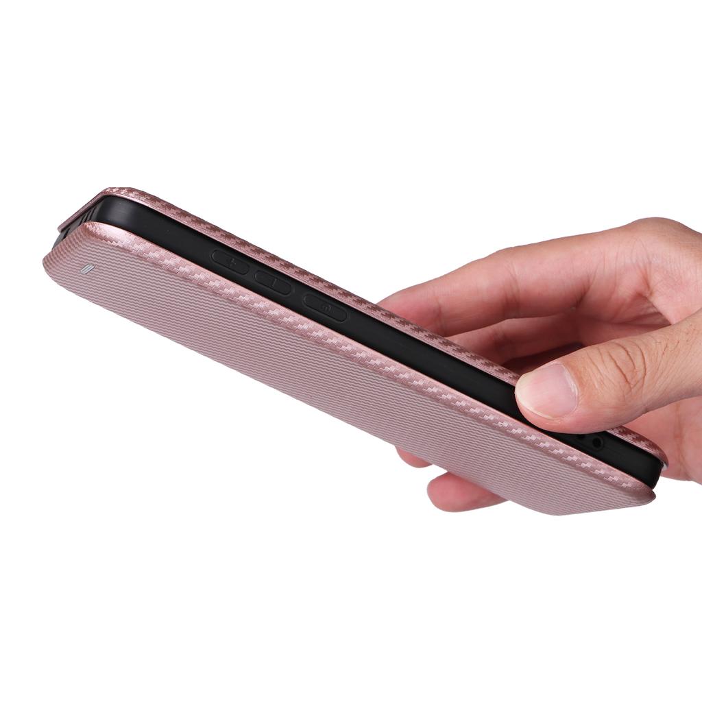 For OnePlus 13 Case Carbon Fiber Texture Drop-Proof PU Leather Phone Cover