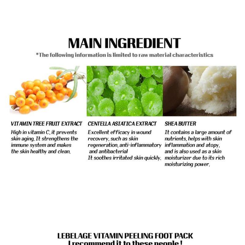 LEBELAGE - Vitamin Peeling Foot Pack