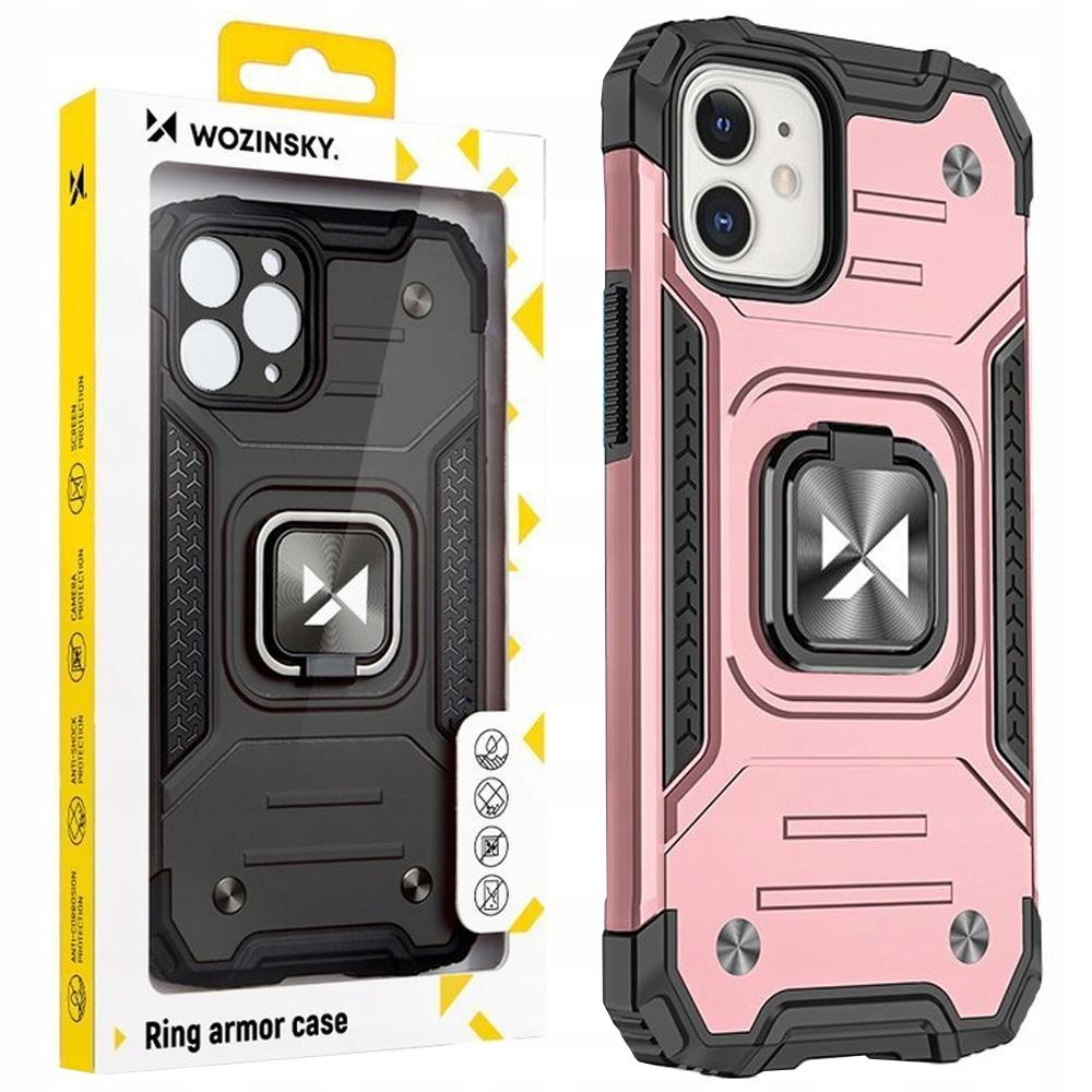 Wozinsky Ring Armor Etui Iphone 14 Pancerny Pokrowiec Uchwyt Magnetyczny Ring Złote