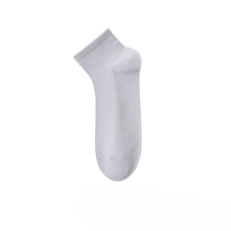 Seide-Seide Herren Sommer Leichte Einfarbige Kurze Socken Ohne Nähte, Kühl und Atmungsaktiv, Bequeme Socken