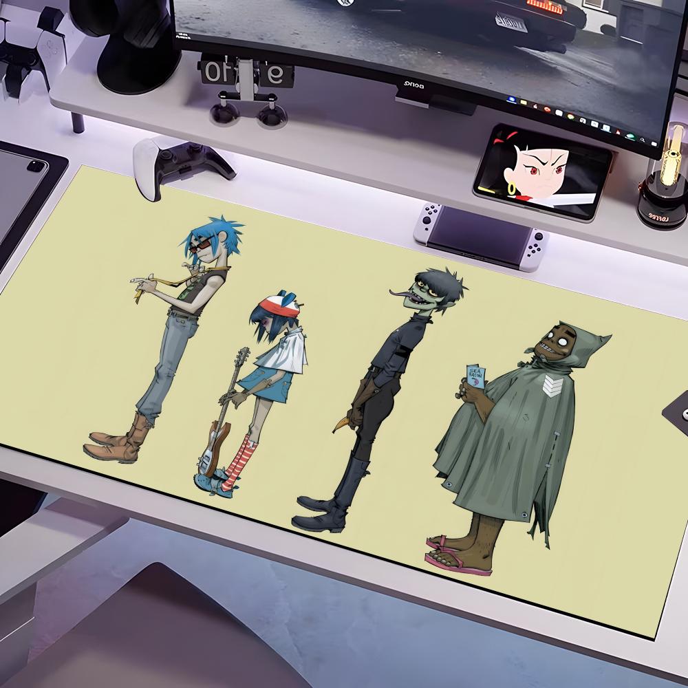 S-Gorillaz-ES Band Mouse Pad Multiple Sizes Large Square Computer Office Game Table Mats Rubber Anti-slip Mousepads