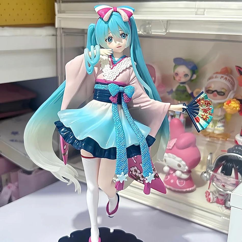Neue Hatsune Miku Anime Figur Spielzeug Neo Tokyo Serie Kimono MIKU Kawaii Cartoon PVC Action Figur Modell Puppen Geburtstage Geschenke
