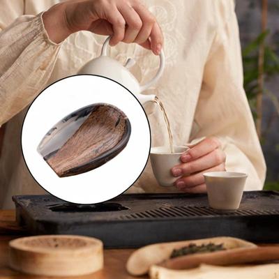 Coffee Bean Cup Tea Scoop Wood Resin Single Dose Ceremony Accessory Holder Weighing Bowl for