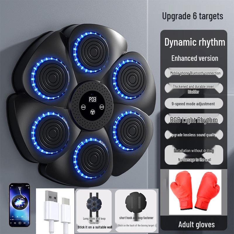 Smart Bluetooth Musikalisk Boxningsmål: Hemmaträningsutrustning för vuxna och barn
