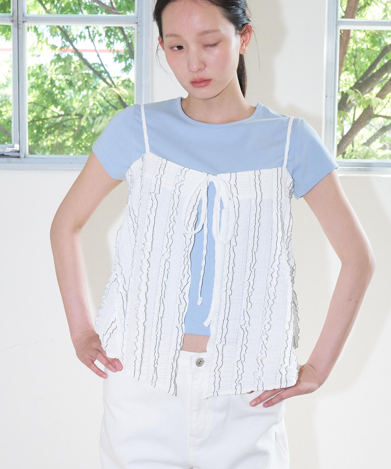 Soire Reversible Open Blouse - White White
