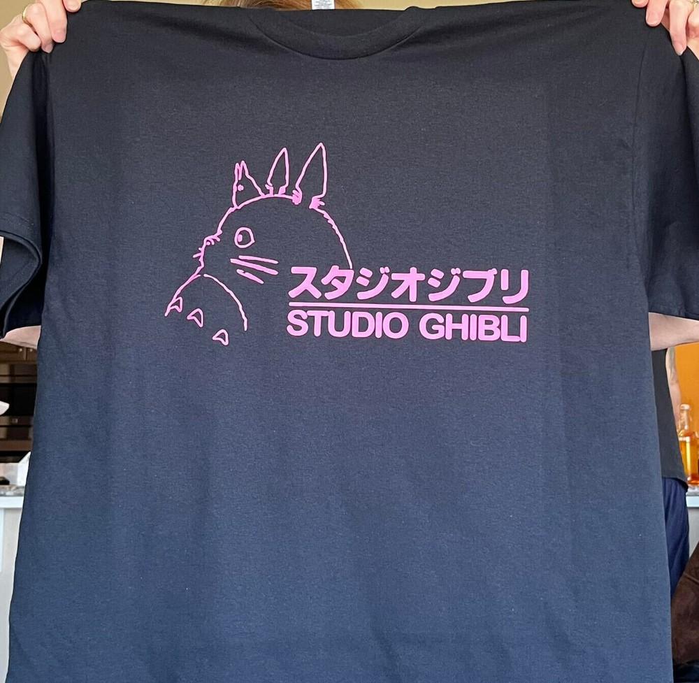 

STUDIO GHIBLI Мой сосед Тоторо РОЗОВАЯ Аниме футболка 4XL