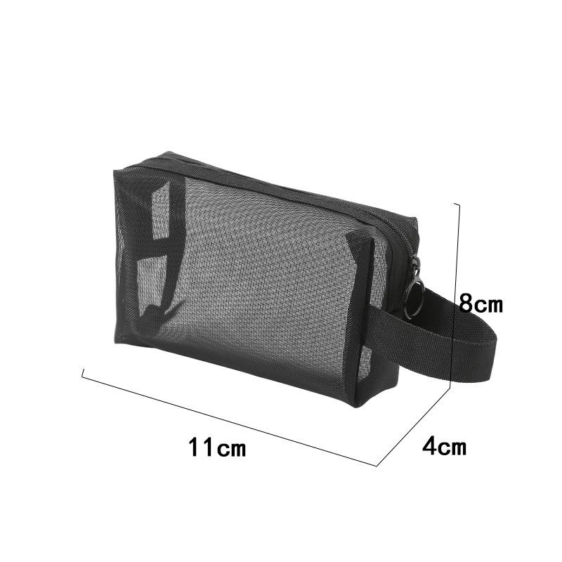 

Черная многослойная дорожная косметичка, большая вместительная сетчатая косметичка, косметичка для хранения косметики, дорожные туалетные принадлежности, косметички для хранения