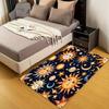Sun & Moon Design Rug – Non-Slip Floor Mat for Living Room & Bedroom | Hand Washable Decorative Area Rug for Home Spaces