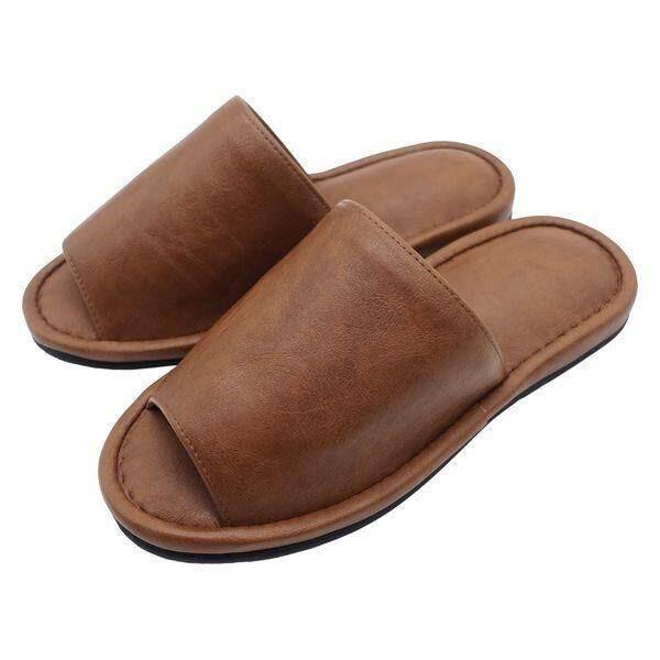 Lucky Sangyo antibakteriaalsest sünteetilisest nahast babušid avatud varbaosaga