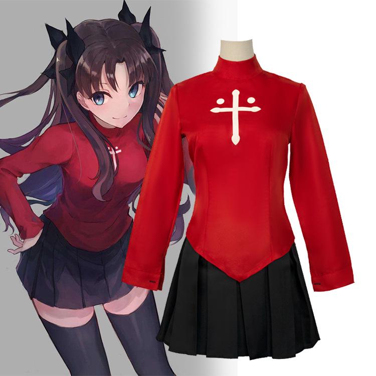 Rin Tohsaka Cosplay Costume Full Set - Women s Fate/Stay Night XXL