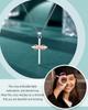 Infinity Cross Necklace for Women, Stainless Steel Christian Graduation Baptism Gifts for Women Confirmation Gifts for Teen