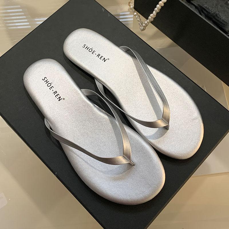 Fashion Fashion Round Toe Ladies Flats Slippers Shoes Summer Beach Flip flops Women Flats Slippers Female Slides Sandals Shoes