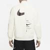 Nike Sportswear Swoosh American Retro Logo Print Jacket Men Outerwear Coconut-Milk-White DJ5368-110