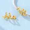 Charms Copper Gold Color Maple Leaves Charms Beads Pendant Jewellery Fit Original Bracelet For Women Diy Gift