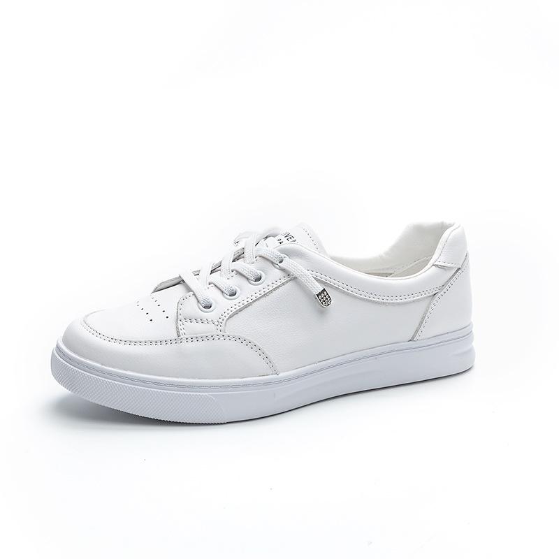 Women's shoes versatile casual top layer cowhide women's shoes mesh shoes 2025 autumn new large breathable board shoes