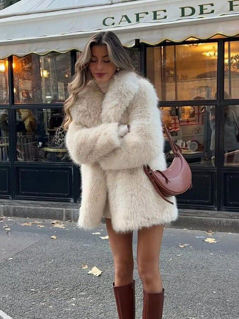 Women's Winter Lambswool Thick Cardigan Coat - New Fur Series