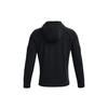 Under Armour Rush Fleece Hooded Zip-Up Training Jacket Men Outerwear Black 1366177-001