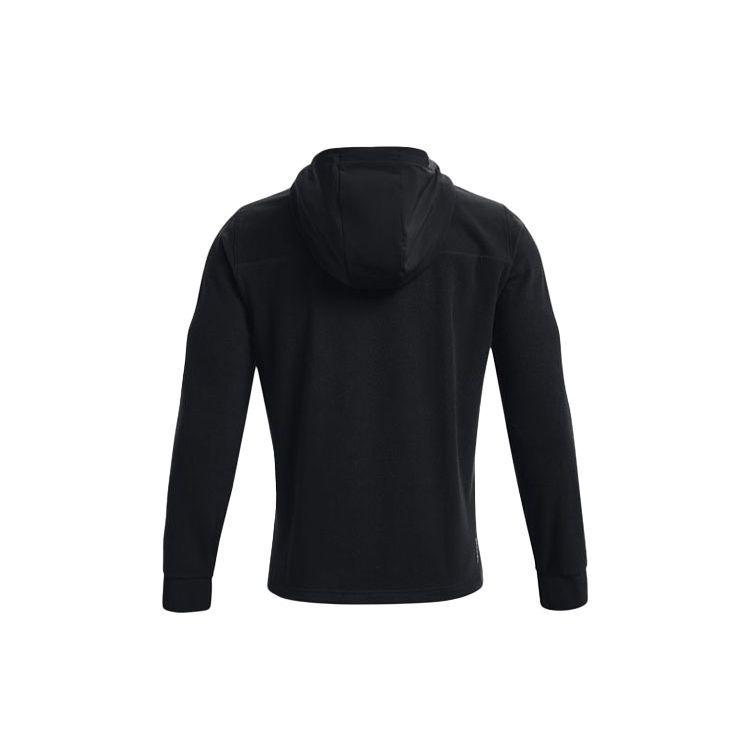 Under Armour Rush Fleece Hooded Zip-Up Training Jacket Men Outerwear Black 1366177-001