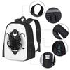 Slendercat Teenager College Student Rucksack Muster Design Taschen Slenderman Slendercat Kitty Kätzchen Niedlich Gruselig Spoopy Creepypasta