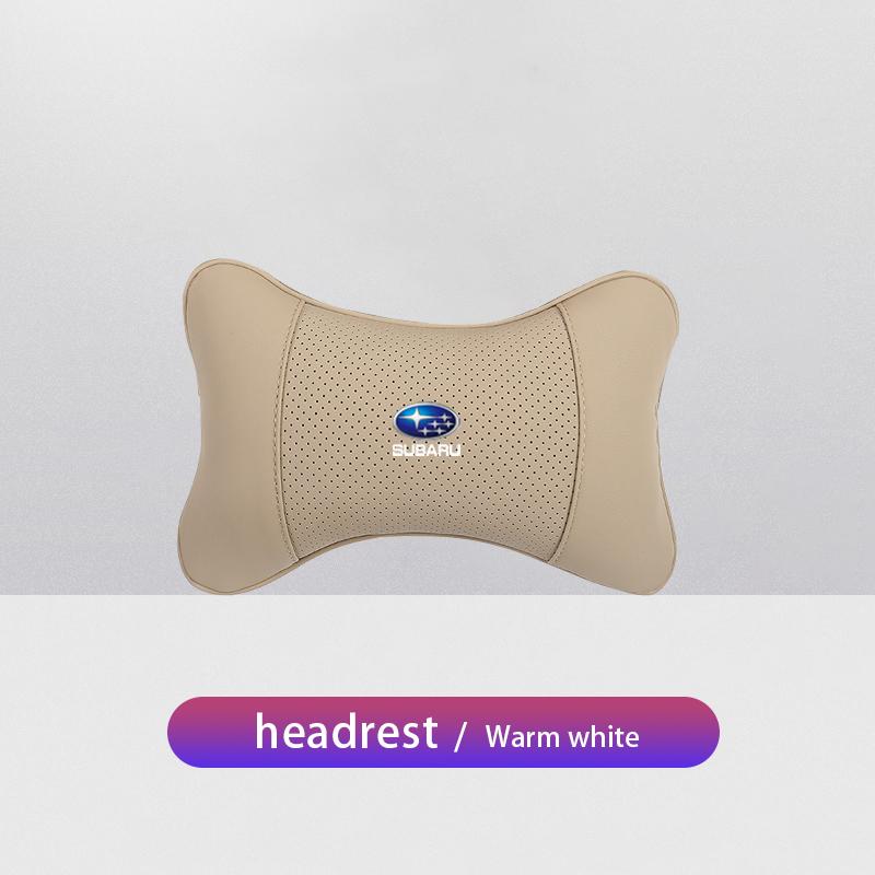 1Pcs Car Seat Headrest Auto Logo Neck Pillow For Subaru STI Forester Impreza Legacy Outback XV BRZ WRX Tribeca vsd8