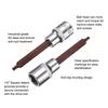 3pcs Ball End Hex Bit Socket 1/2" Square Drive Metric Extension Impact Bit Power Nut Driver Set Socket Ratchet Wrench Bit 4-12mm