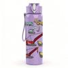 1PC Stacked Retro Sneaker Shoe Art Print 750ml Color Plastic Sports Water Bottle Leakproof Flip Straw Lid Suitable for Sports Office Home Use