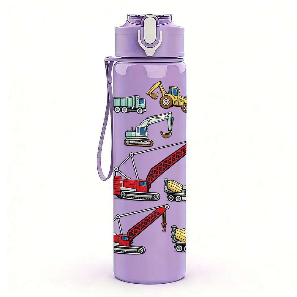 1PC Stacked Retro Sneaker Shoe Art Print 750ml Color Plastic Sports Water Bottle Leakproof Flip Straw Lid Suitable for Sports Office Home Use