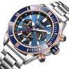 MEGIR Brand Business Watch for Men Luxury Quartz Clock Chronograph Waterproof Luminous Big Dial Sport Wristwatch Reloj Hombre 2226