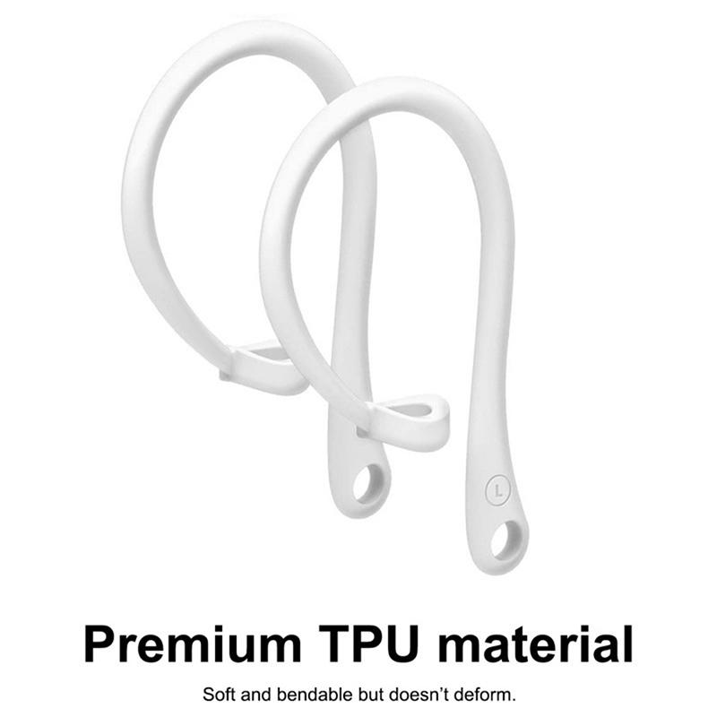 1Pair Anti-Lost Earhook Eartips Secure Fit Silicone Wireless Earphone Protective Accessories Holders For Apple Airpods 1 2 3 Pro