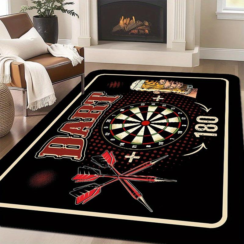 Felpudo Temático Dardos y Cerveza, Alfombra de Suelo Lavable Antideslizante para Interiores y Exteriores, Entrada, Cocina, Autocaravana y Decoración del Hogar
