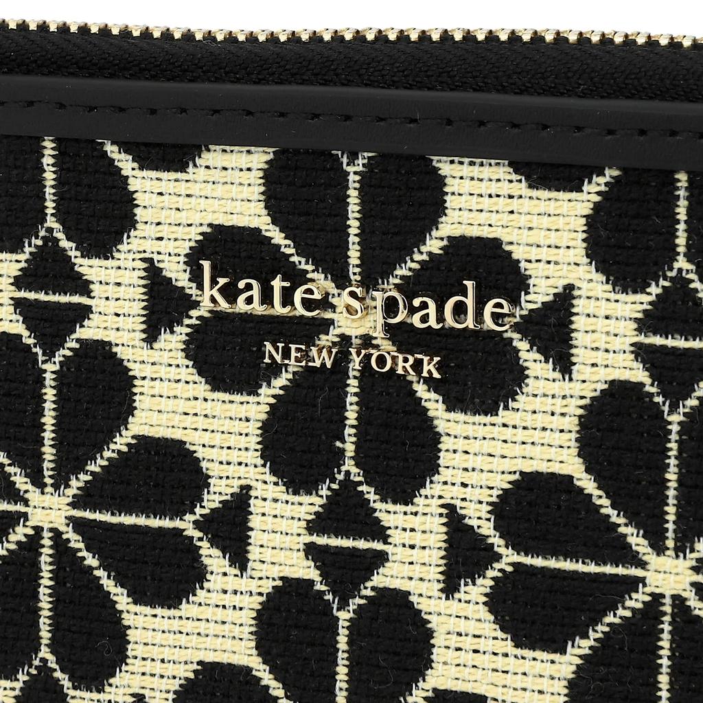 Kartenetui K7840 250 Reißverschluss-Kartenetui Creme Schwarz Schwarz [Kate Spade] [Artikel]