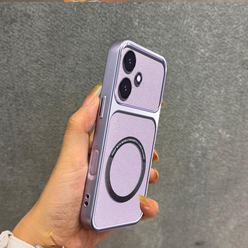 Upgraded Big Lens Protection Case for infinix HOT 30i NFC,30 Play NFC,30 4G Luxury Leather Casing with Magnetic Ring