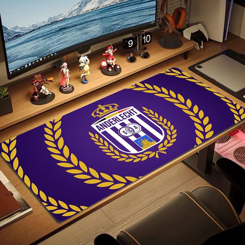 Rsc Anderlecht Mouse Pad Large Gaming Table Cushion Nonslip Laptop Tablet Big Mousepad Xxl Mat Mini Pc Playmat With Lock Edge