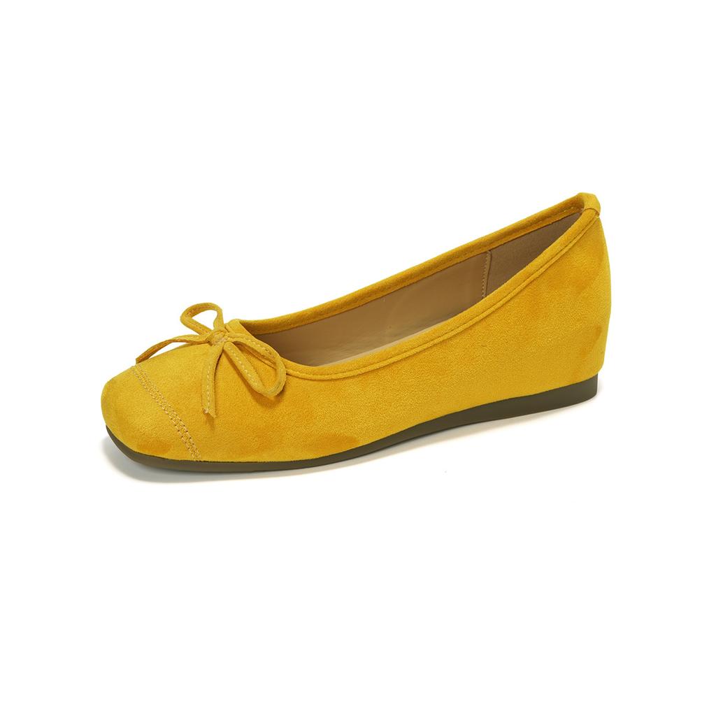 . Inner height increase bow ballet single shoes women's bag head half drag