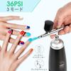 BlazeVideo Rechargeable Airbrush Compressor Set with USB Type-C, 0.3mm Diameter, for Plastic Model Painting, DIY Painting