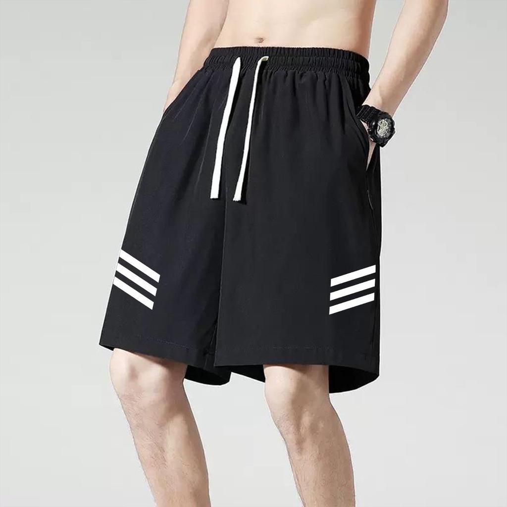 Men's 2024 Quick-Dry Ice Silk Shorts: Lightweight, Breathable 5-Point Running & Casual Wear