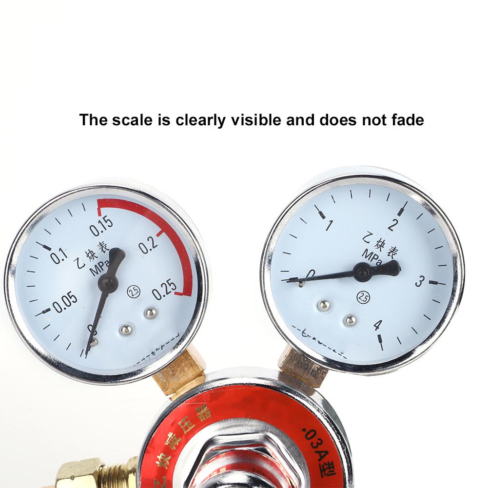 0.25x4MPa Acetylene Pressure Regulator Gauge Acetylene Pressure Regulating Reducing Valve