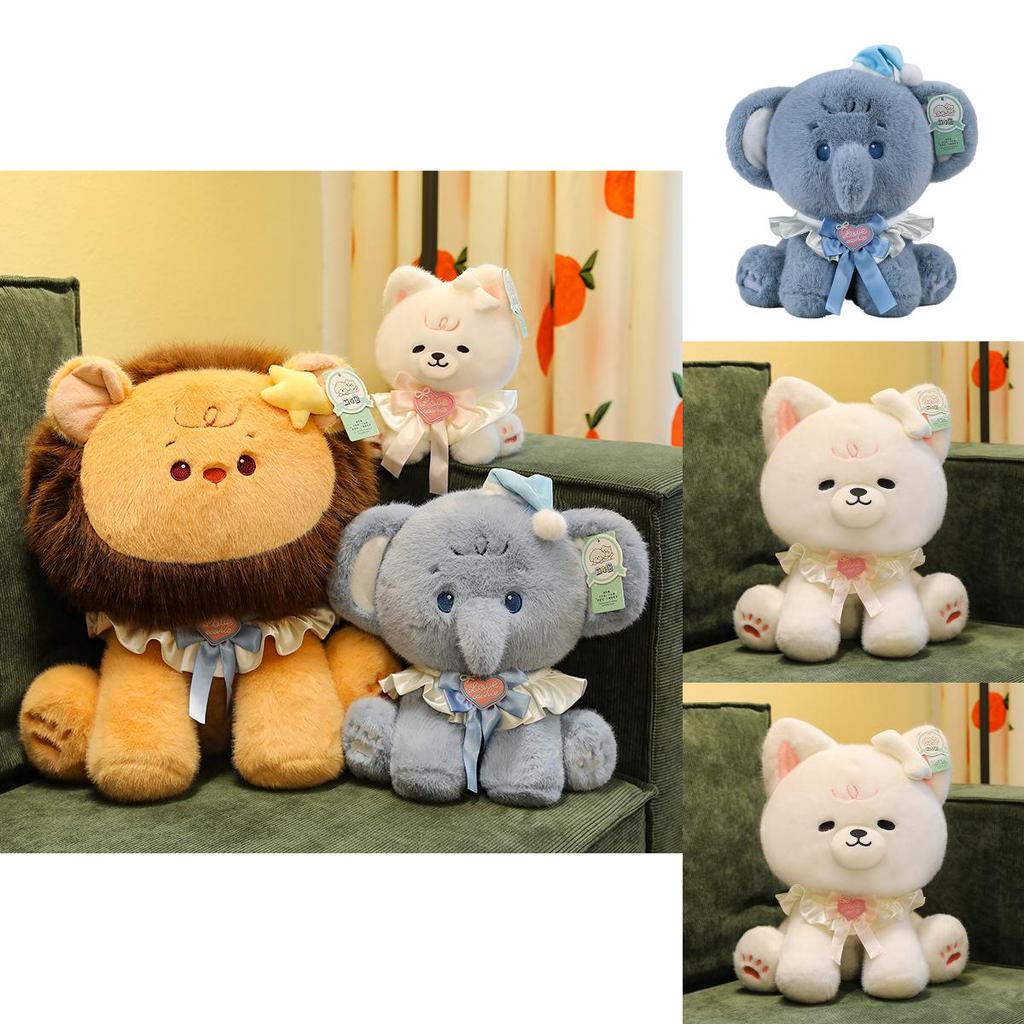 Cane Elefante Leone Peluche Animale Giocattolo Con Imbottitura in Cotone PP Per Regalo di Compleanno dei Bambini