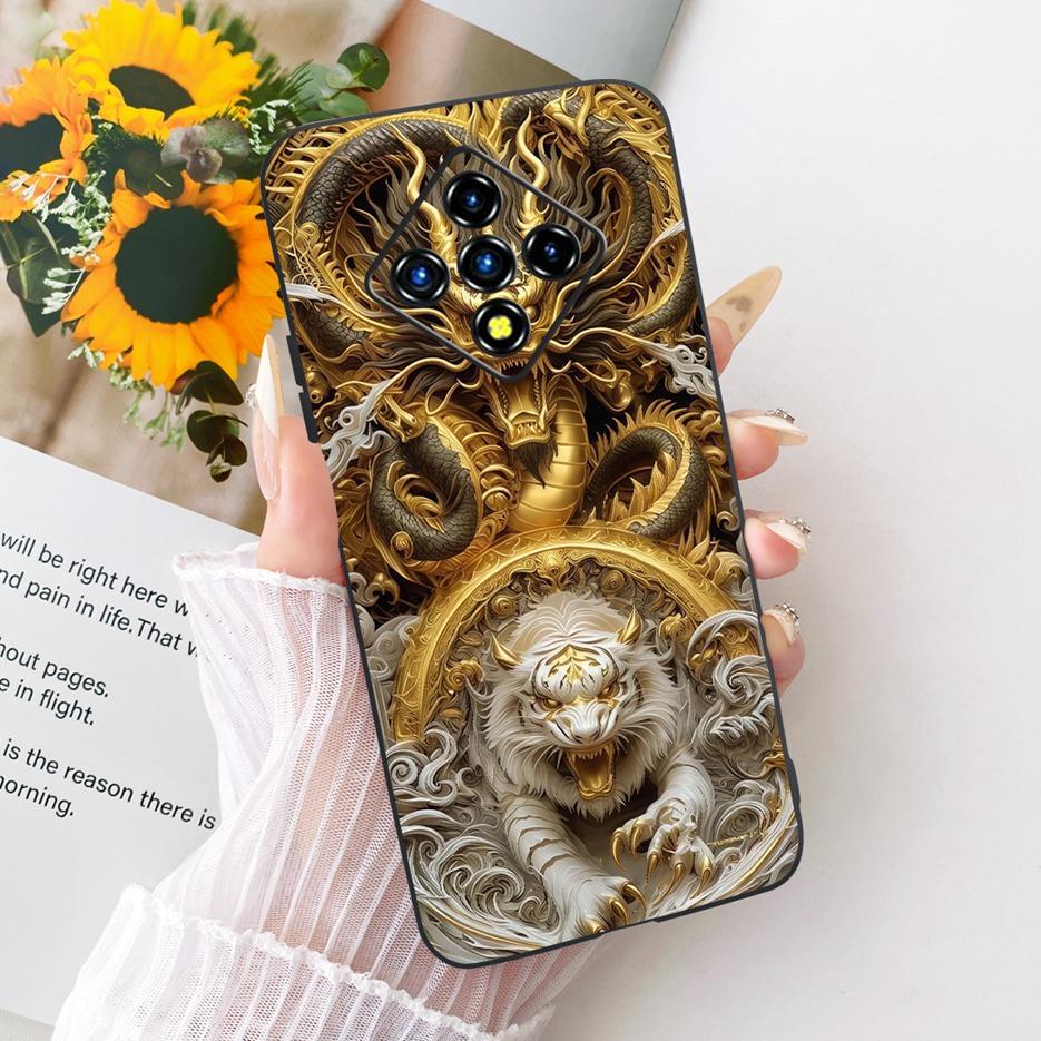 For Infinix Zero 8 Case X687 Stylish Flowers Butterfly Painted Cover Soft Slim Phone Case For Infinix Zero 8i Zero8 i X687B Bags