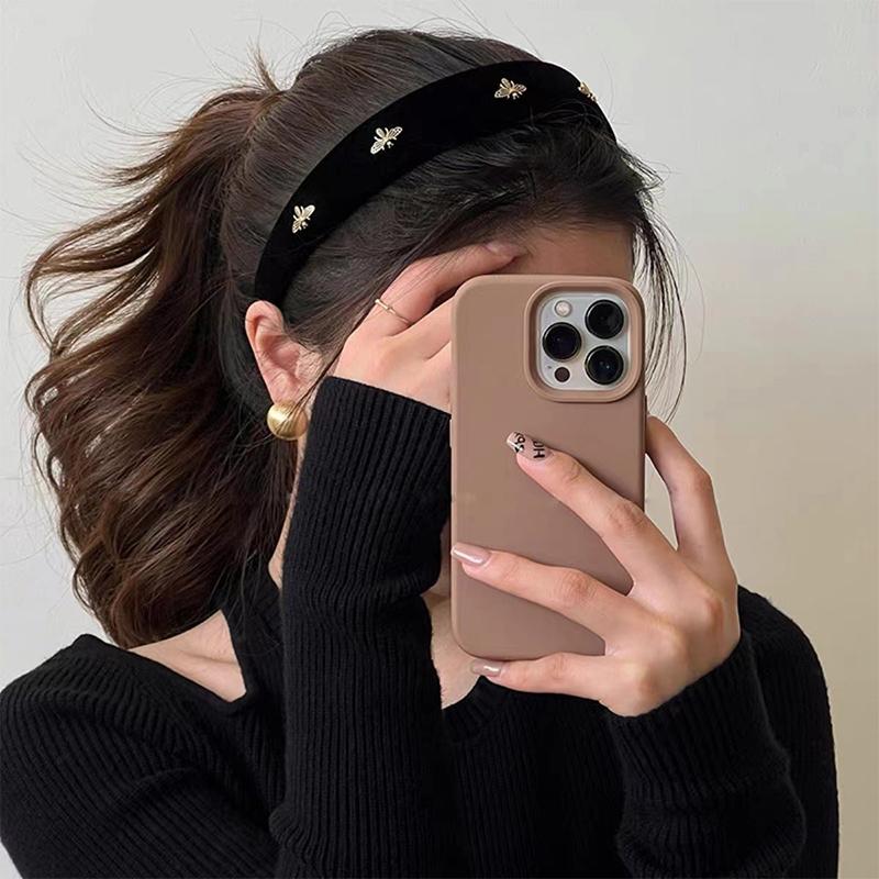 Retro Hair Hoop Temperament Bee Wide Hair Hoop Hairbands For Women Girls French Versatile Fashion Headband Hair Accessories