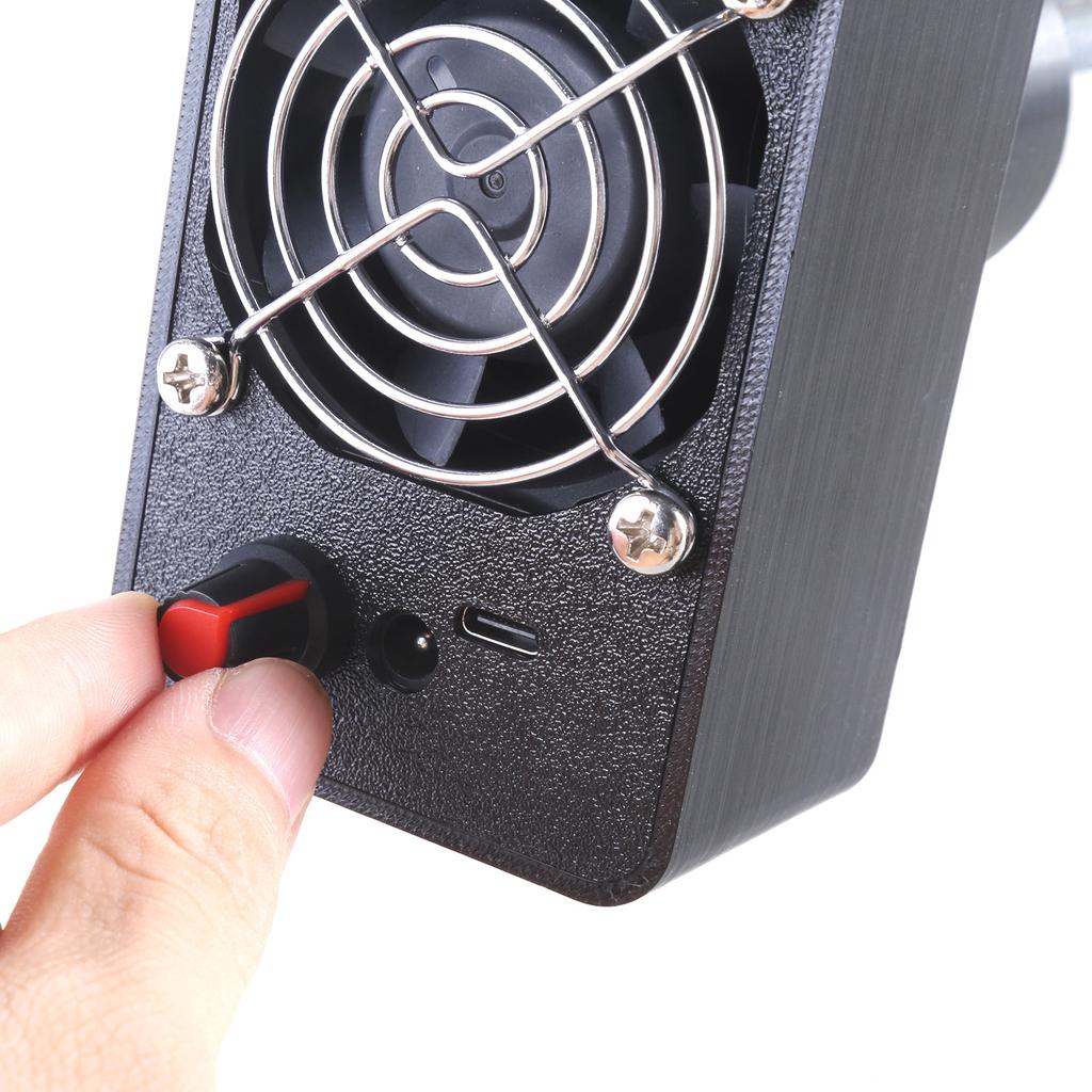 Adjustable Speed 60 Fan Blower with USB Cable 5.5x2.1mm for Camping Cooling Sports BBQ Fire Starter