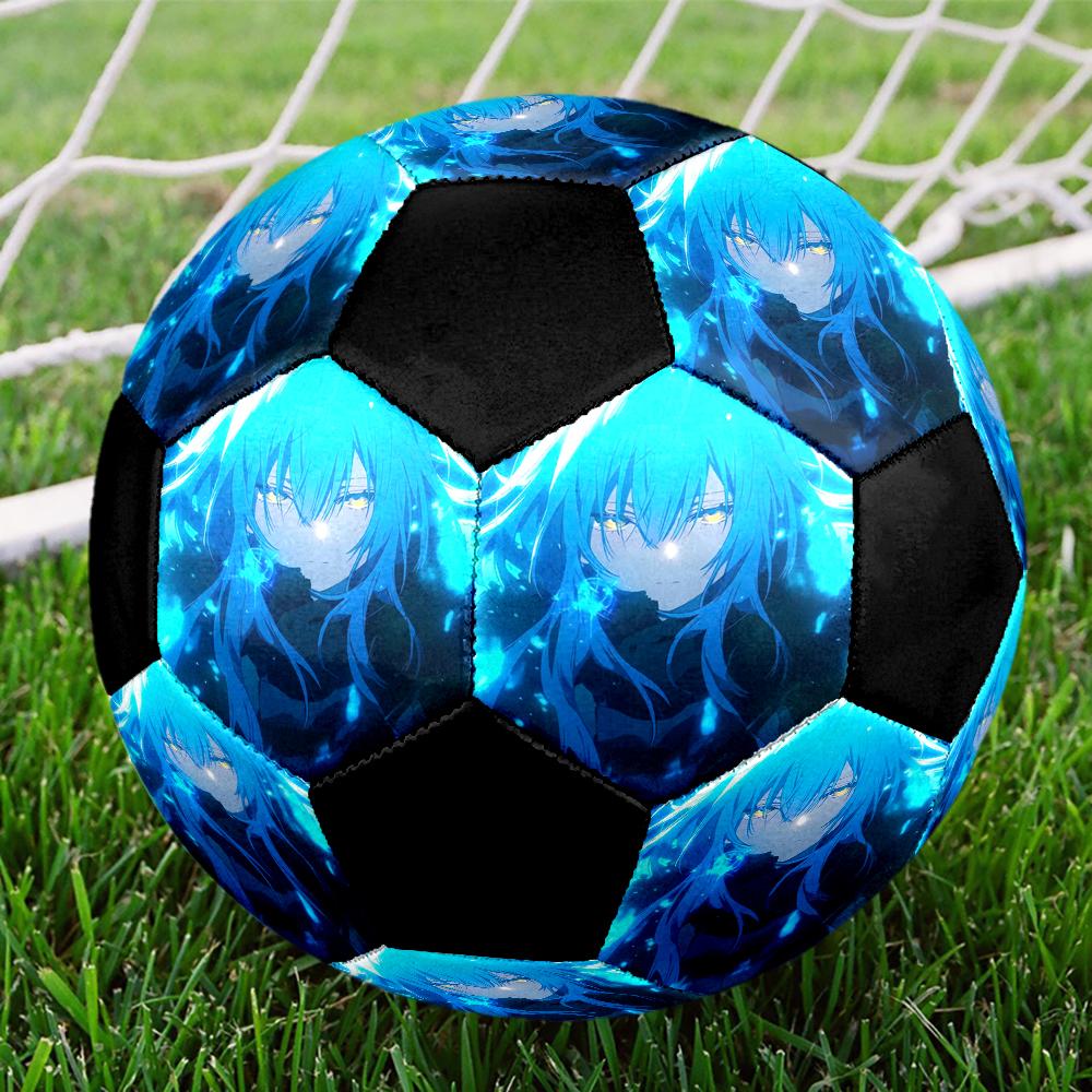 Soccer Ball Colorful Machine Stitched PVC Size 5 Team Training Competition Ready Durable High-Bounce Cool Sports Gift