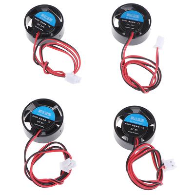 25.5X10Mm 5V 9V 12V 24V Round Mini Cooling Fan For Led Lamps Computer Radiator
