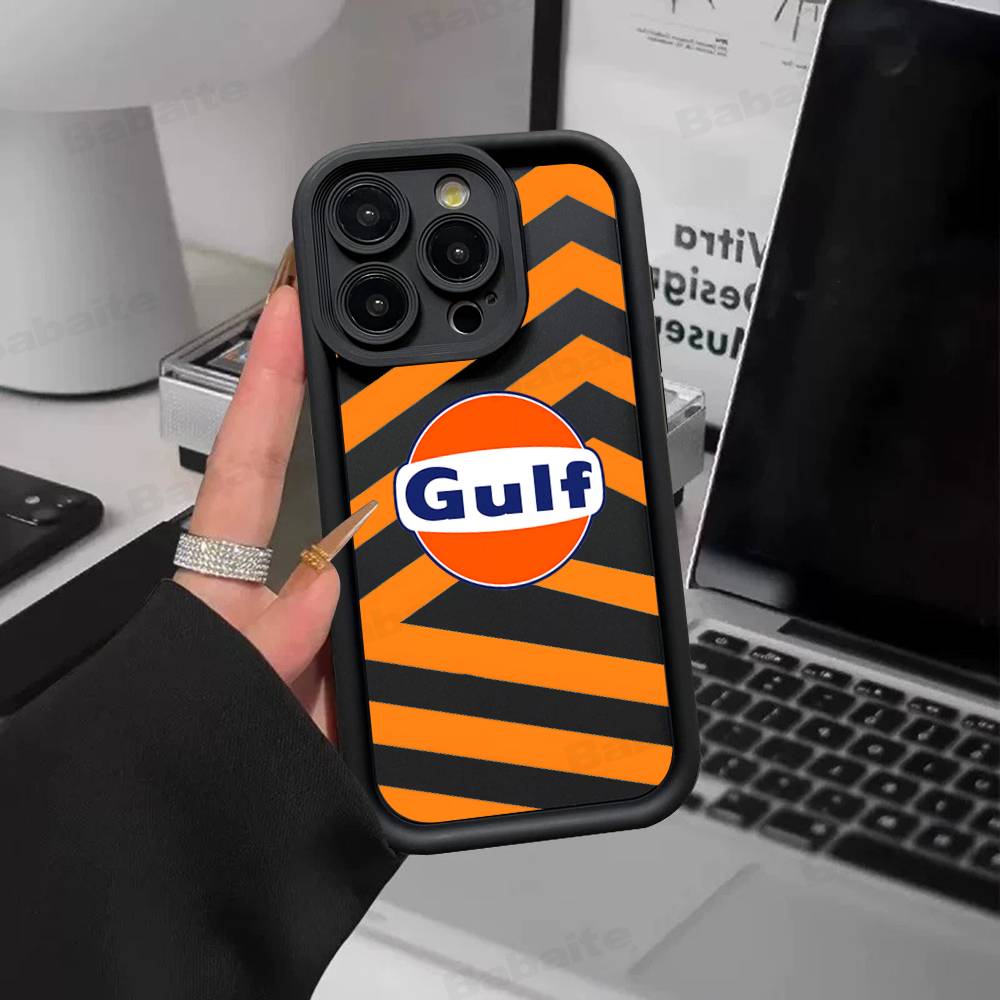 

G-Gulf Motorcycle Logo For IPhone 17 15 13 12 11 14 Pro Max X XR XS 16 Plus Shockproof Candy Back Cover iPhone 16pro max