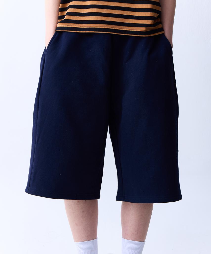ADERNM Soft Flow Bermuda Elastic Pants Navy