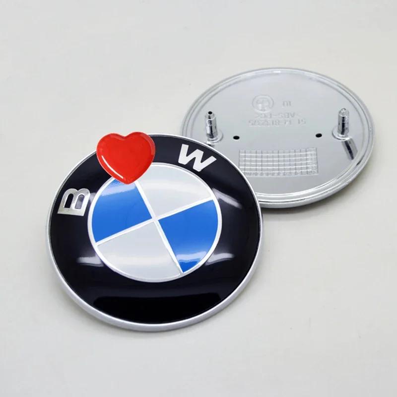 BAIS3 1pcs 72mm 82mm Car Emblem Badge Hood Front Rear Trunk Logo Labeling for bmw E46 E39 E38 E90 E60 Z3 Z4 X3 X5 X6 car styling