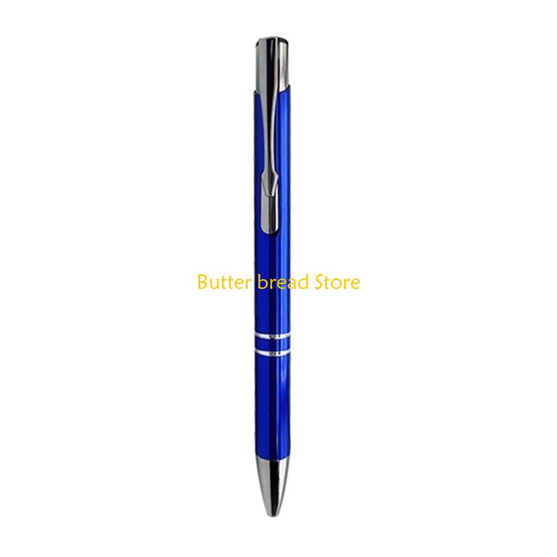 W89C 10 Pcs 1.0mm Ballpoint Pen Metal Retractable Work Pen Pretty Journaling Pen Gift